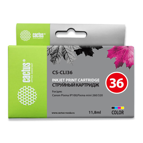 

Картридж Cactus CS-CLI36, многоцветный / CS-CLI36, CS-CLI36