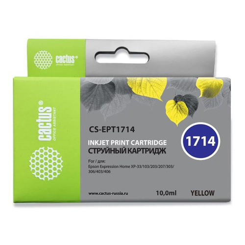 

Картридж Cactus CS-EPT1714, желтый / CS-EPT1714, CS-EPT1714