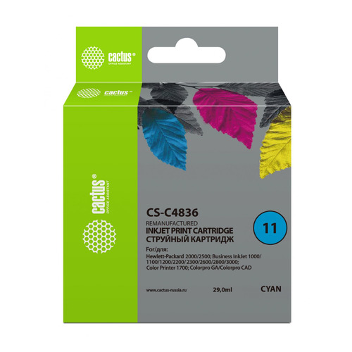 

Картридж Cactus CS-C4836, №11, голубой / CS-C4836, CS-C4836