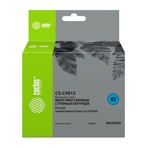 

Картридж Cactus CS-C4912, №82, пурпурный / CS-C4912, CS-C4912