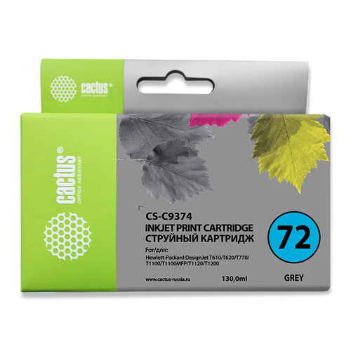 

Картридж Cactus CS-C9374, №72, фото серый / CS-C9374, CS-C9374