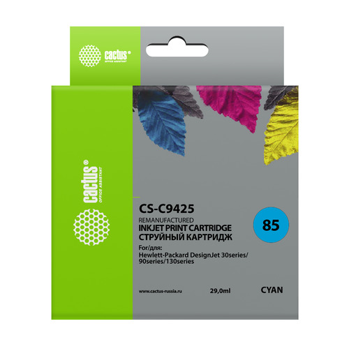 

Картридж Cactus CS-C9425, №85, голубой / CS-C9425, CS-C9425