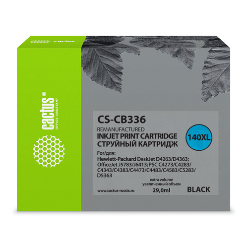 

Картридж Cactus CS-CB336, №140XL, черный / CS-CB336, CS-CB336