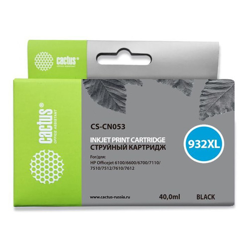 

Картридж Cactus CS-CN053, №932XL, черный / CS-CN053, CS-CN053