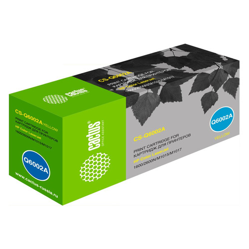 

Картридж Cactus CS-Q6002A, желтый / CS-Q6002A, CS-Q6002A