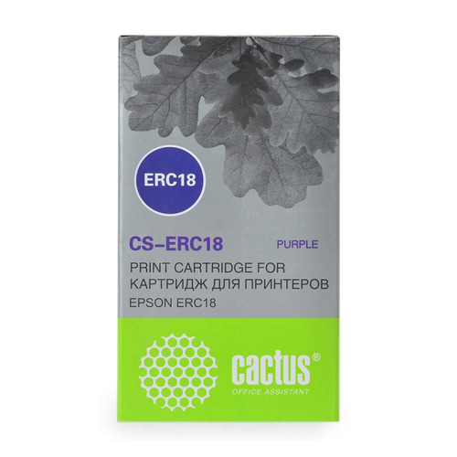 

Картридж Cactus CS-ERC18, фиолетовый / 12.7мм, 12м ( CS-ERC18, CS-ERC18