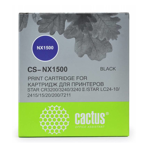 

Картридж Cactus CS-NX1500, черный / 12.7мм, 5м ( CS-NX1500, CS-NX1500