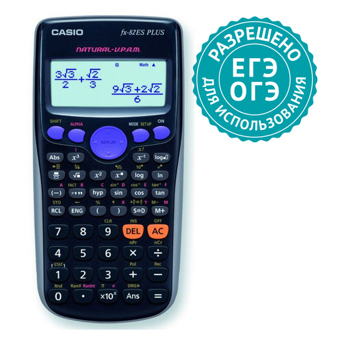 

Калькулятор CASIO FX-82ES PLUS, 12-разрядный, черный