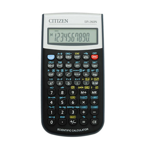 

Калькулятор Citizen SR-260N, 12-разрядный, черный, SR-260N