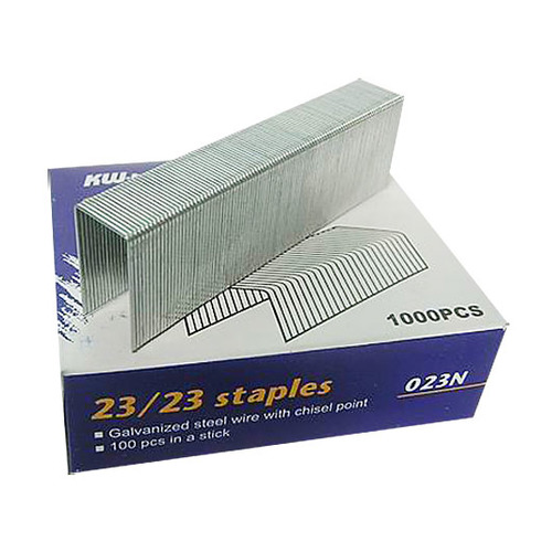 

Упаковка скоб для степлера KW-Trio 023N, 23/23, 1000шт, картонная коробка 20 шт./кор., 023N
