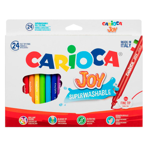 

Упаковка фломастеров Carioca JOY, 24 цв., блистер [40532] 24 шт./кор., JOY