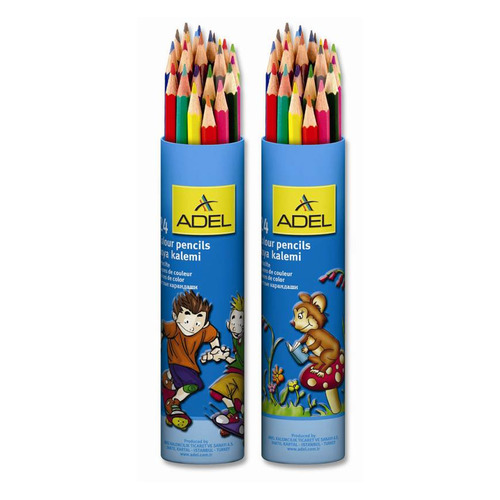 

Упаковка карандашей цветных ADEL Colour 211 2360 003, 3мм, 24 цв., тубус алюминиевый, Colour
