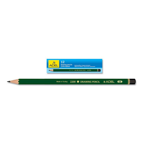 

Карандаш чернографит. Adel DRAWING 210-2200-145 для технических и чертежных целей 4H 12 шт./кор.