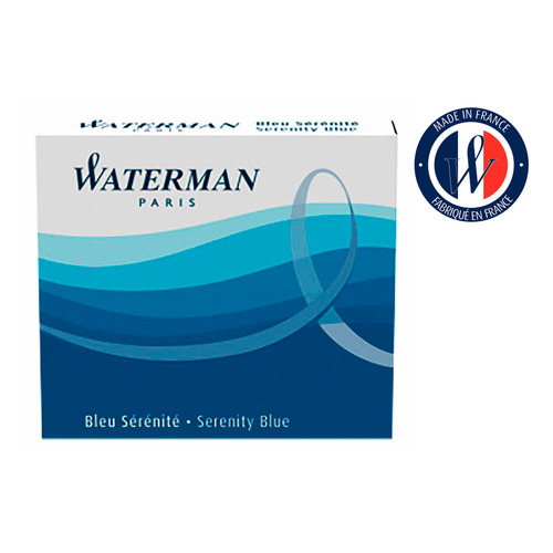 

Картридж Waterman International 52012 (S0110950) синие чернила для ручек перьевых (6шт), 52012