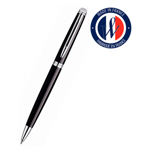

Ручка шариковая Waterman Hemisphere (S0920570) Mars Black CT M синие чернила подар.кор.