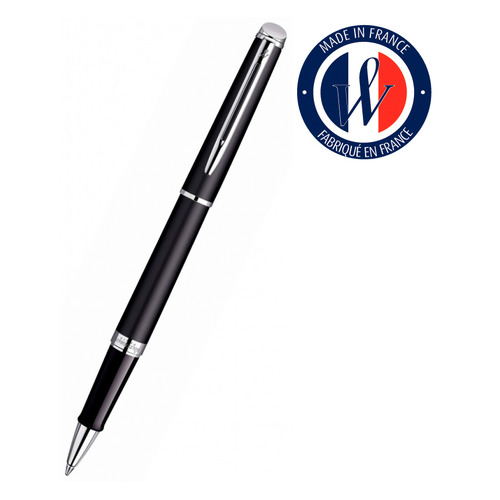 

Ручка роллер Waterman Hemisphere (S0920850) Matte Black CT F черные чернила подар.кор.