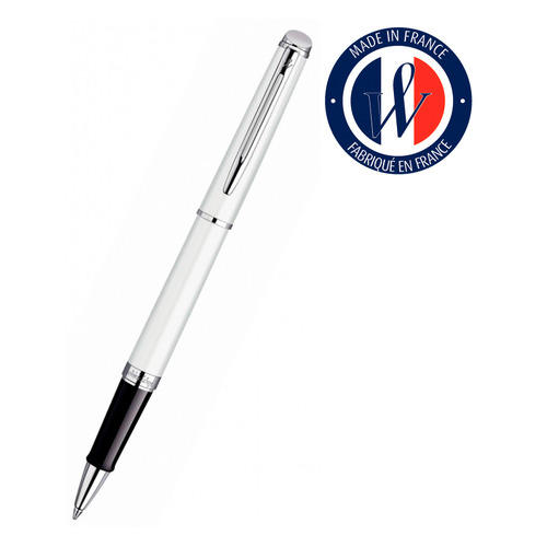 

Ручка роллер Waterman Hemisphere (S0920950) White CT F черные чернила подар.кор.