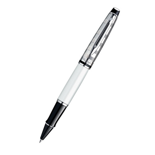 

Ручка роллер Waterman Expert 3 Deluxe (S0952420) White CT F черные чернила подар.кор.