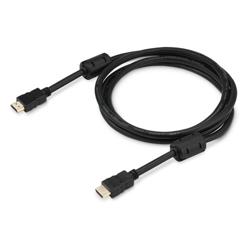 фото Кабель аудио-видео buro hdmi 1.4, hdmi (m) - hdmi (m) , ver 1.4, 1.8м, ф/фильтр, черный [hdmi-19m/19m-1.8m-mg]