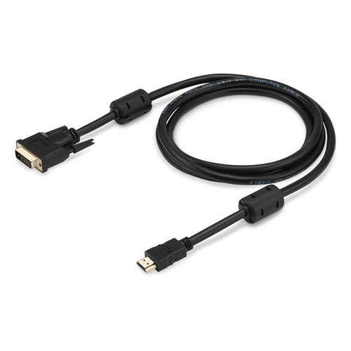 

Кабель BURO HDMI (m) - DVI-D (m), GOLD , ферритовый фильтр , 1.8м, черный [hdmi-19m-dvi-d-1.8m]
