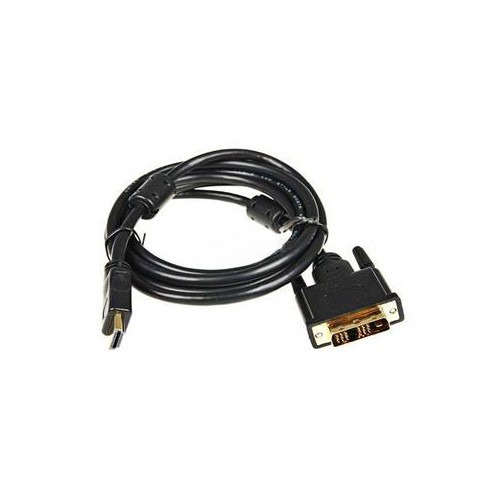 

Кабель BURO HDMI (m) - DVI-D (m), GOLD , ферритовый фильтр , 5м, черный [hdmi-19m-dvi-d-5m]