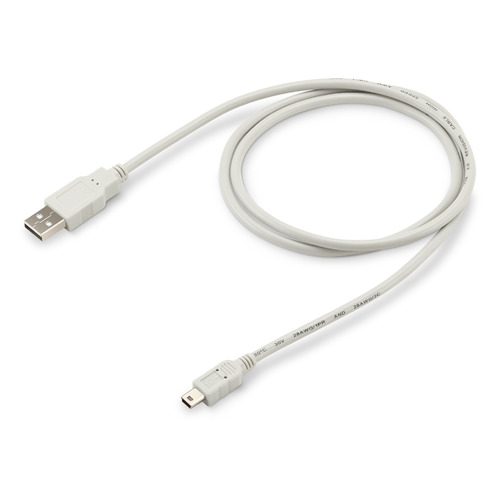 

Кабель USB BURO USB A(m) (прямой) - mini USB B (m) (прямой), круглое, 1м, серый [usb2.0-m5p-1]