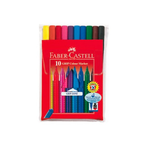 

Фломастеры Faber-Castell Eberhard Faber Grip 155310 10цв. футляр