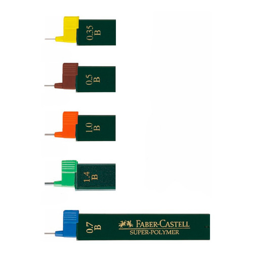 

Грифель Faber-Castell Superpolymer 120701 0.7мм B (12гриф) туба 12 шт./кор.