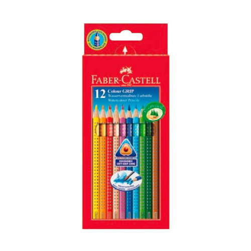 

Карандаши цветные Faber-Castell Grip 112412 трехгран. 12цв. карт.кор.