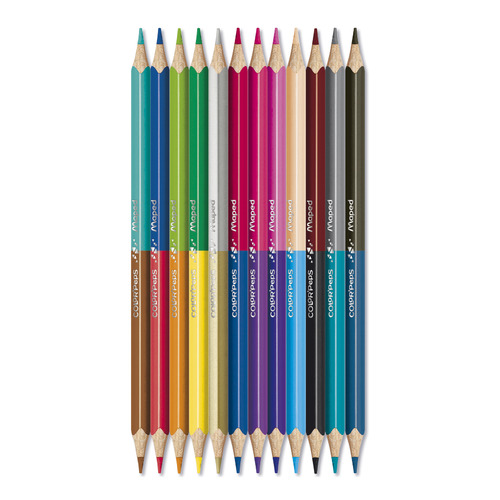 

Упаковка карандашей цветных MAPED Color`Peps 829600, трехгранные, липа, 24 цв., коробка европодвес 12 шт./кор., Color`Peps