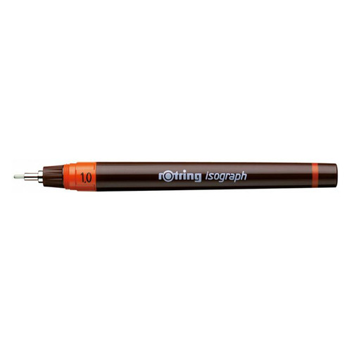 фото Изограф rotring 1903496 1.0мм корпус бордовый пластик съемный пишущий узел/заправка тушь