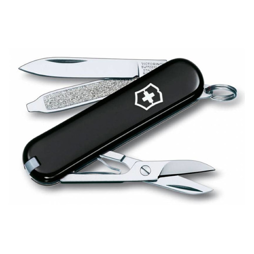 фото Складной нож victorinox classic, 7 функций, 58мм, черный