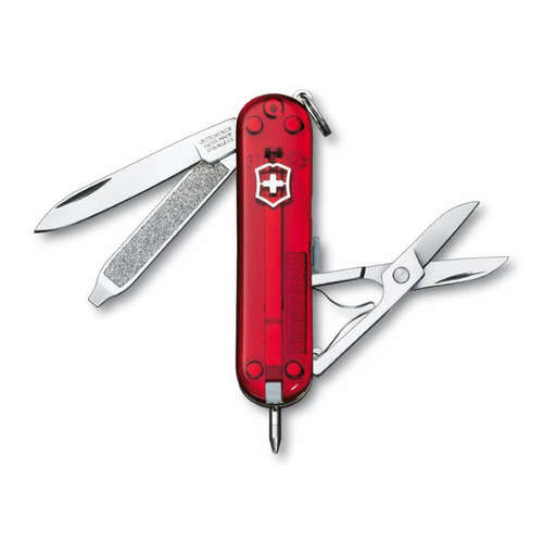 

Складной нож Victorinox Signature, функций: 7, 58мм, красный полупрозрачный [0.6225.t], Signature