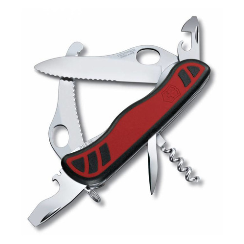 

Складной нож VICTORINOX Dual Pro One Hand, 10 функций, 111мм, красный / черный