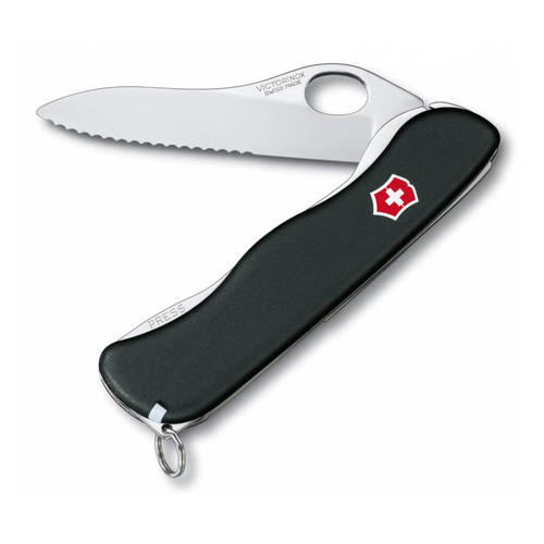 

Складной нож VICTORINOX Sentinel One Hand Wavy Edge, 4 функций, 111мм, черный