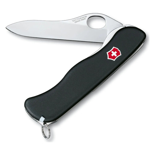 

Складной нож Victorinox Sentinel One Hand, 5 функций, 111мм, черный , коробка картонная, Sentinel One Hand