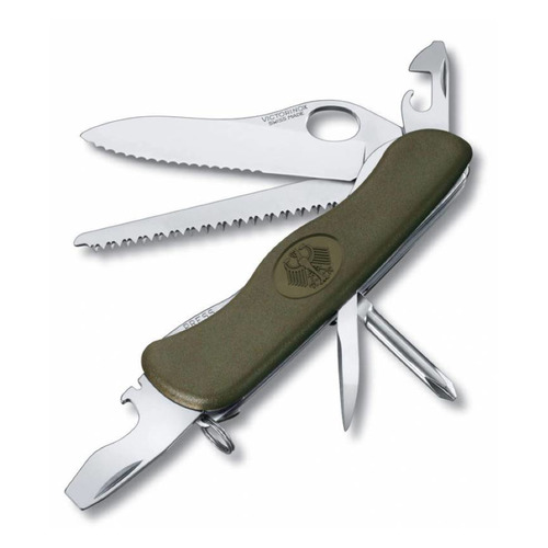 фото Складной нож victorinox military, 11 функций, 111мм, зеленый