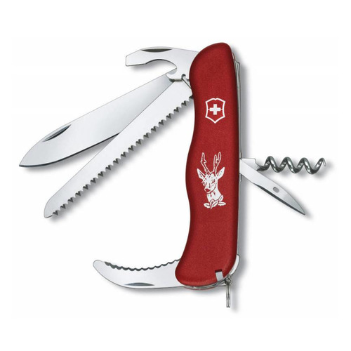 

Складной нож VICTORINOX Hunter, 13 функций, 111мм, красный