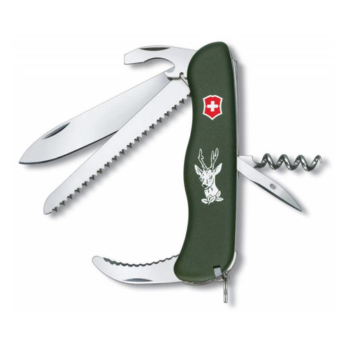 

Складной нож VICTORINOX Hunter, 13 функций, 111мм, зеленый