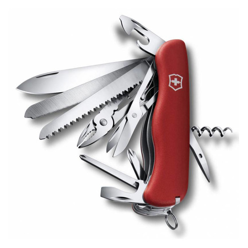 

Складной нож VICTORINOX WorkChamp, 21 функций, 111мм, красный