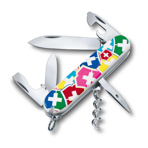 Складной нож VICTORINOX Spartan “VX Colors, 12 функций, 91мм нож перочинный victorinox spartan 91мм 12 функций белый 1 3603 7