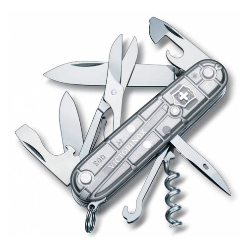 фото Складной нож victorinox climber, 14 функций, 91мм, серебристый полупрозрачный