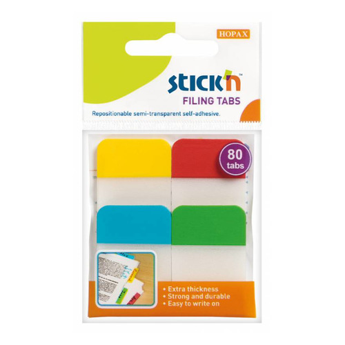 

Упаковка разделителей STICK`N 21607, 4 цв. 20 лист. 25x38 мм 24 шт./кор.