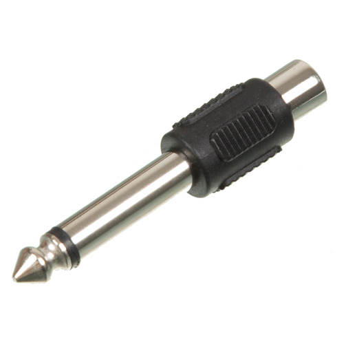 

Переходник аудио HAMA H-43356, Jack 6.3 (m) - 1хRCA (f) , черный [00043356], H-43356