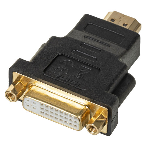 фото Переходник hama h-34036, hdmi (m) - dvi-d (f), gold , черный [00034036]