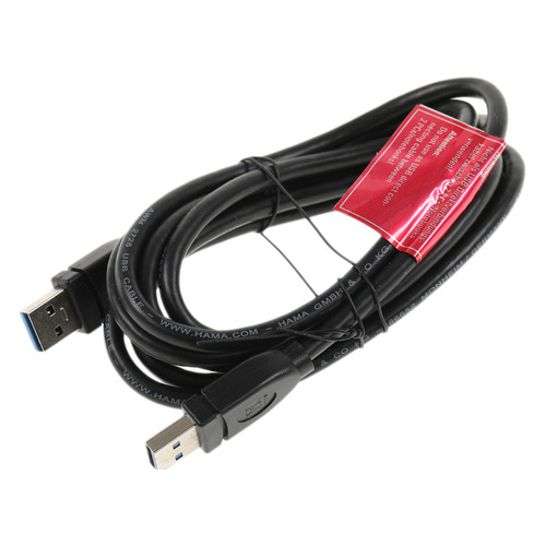 

Кабель USB3.0 HAMA H-54500, USB A(m) - USB A(m), 1.8м [00054500], H-54500