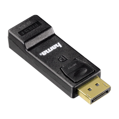 фото Переходник аудио-видео hama displayport (m) - hdmi (f) , gold черный [00054586]