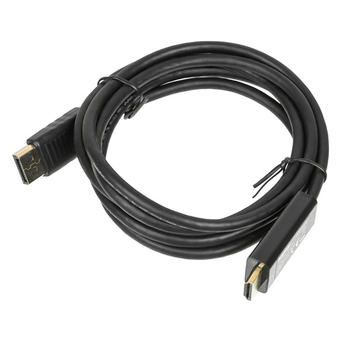 фото Кабель hama h-54594, hdmi (m) - displayport (m) , 1.8м, gold черный [00054594]