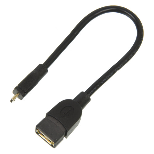 фото Кабель hama usb a(f), micro usb b (m), 0.15м, черный [00078426]