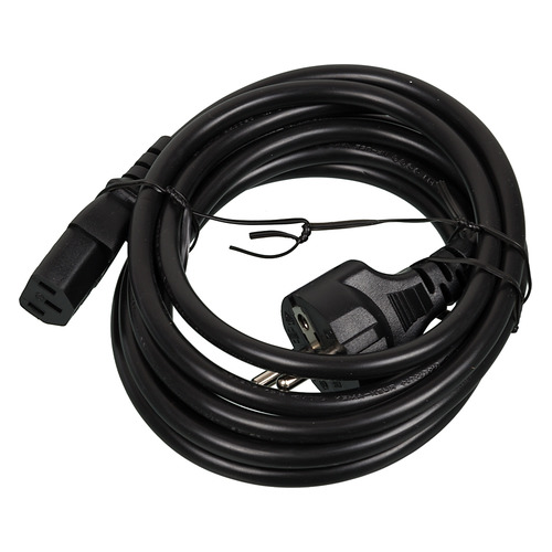 

Кабель питания HAMA IEC C13 - Евровилка, круглое, 2.5м, черный [00046552]